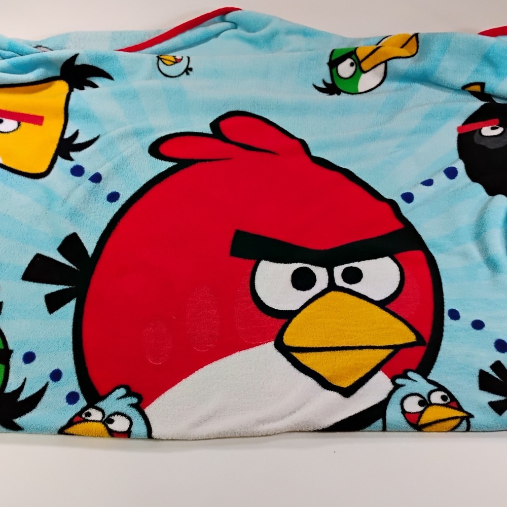 Angry Birds Big Blue 62"x45" Kids Soft Plush Blanket